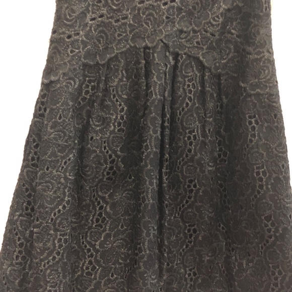 Small Dressy Little Black Lace Designer Leifsdottir Dress - Picture 3 of 6